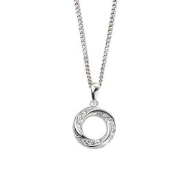 Twisted Pendant with Cubic Zirconia