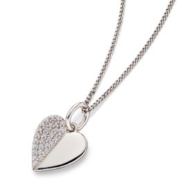 Fiorelli Heart Half Cubic Zirconia Pendant