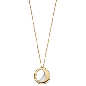 Fiorelli Two Tone Organic Circle Pendant