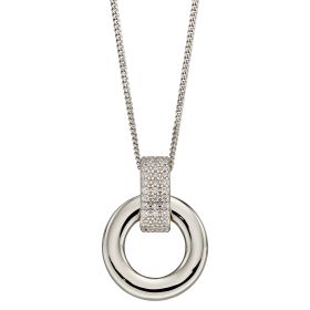 Fiorelli Organic Donut Pendant with Cubic Zirconia