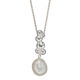 Freshwater Pearl Bubble Drop Pendant