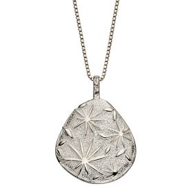 Fossil Flower Texture Pendant