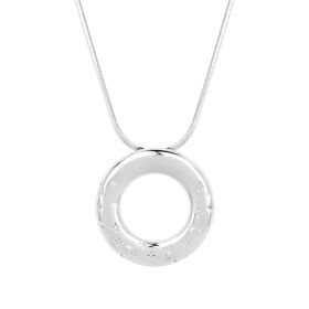 Starry Night Hoop Pendant with Cubic Zirconia