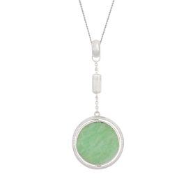 Amazonite Comfort Medallion Spinning Pendant