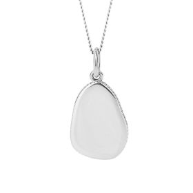 Fiorelli Organic Shaped Tag Pendant with Textured Edge