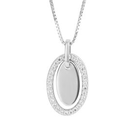 Fiorelli Oval Floating Disc Pendant