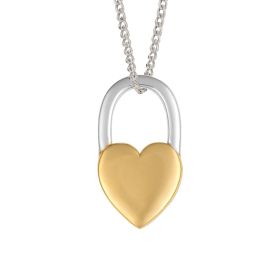 Heart Shaped Padlock Pendant