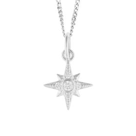 Star Pendant Charm with Cubic Zirconia