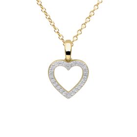 Diamonfire Pave Set Heart Pendant