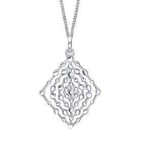 Geometrical Lace Textured Pendant