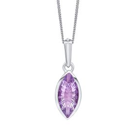 Fiorelli Concave Cut Amethyst Pendant