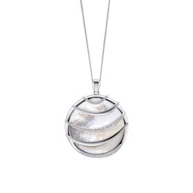 Fiorelli Sweeping Mother of Pearl Inlay Pendant