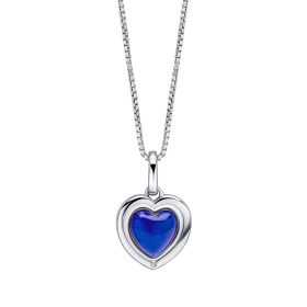 Heart Shape Mood Stone Pendant with Diamond