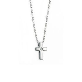 Small Cross Pendant with Diamond