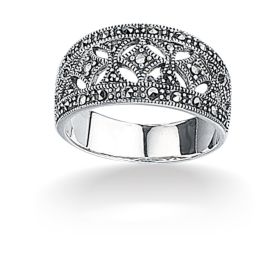 Marcasite Wide Ring