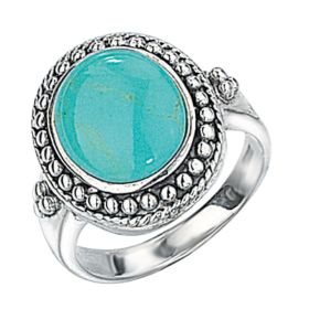 Statement Imitation Turquoise Ring