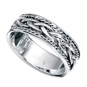 Plaited Design Band Ring