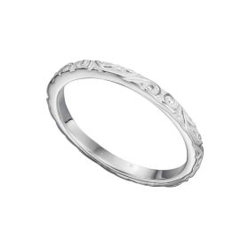 Scroll Pattern Band Ring