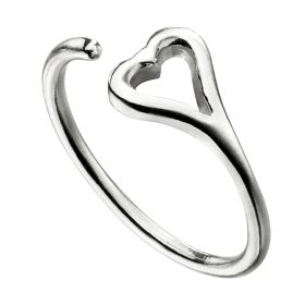 Open Heart Toe Ring