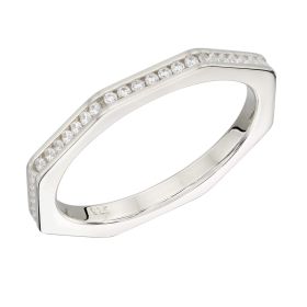 Fiorelli Octagon Ring with Cubic Zirconia