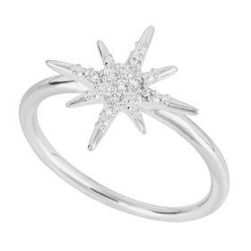 Starburst Ring with CZ