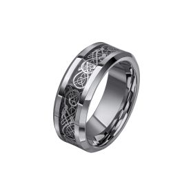 Fiorelli Black Enamel Border Ring with Crystal