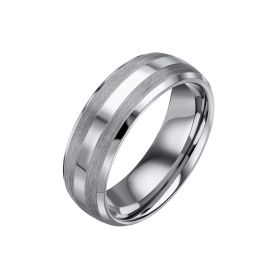 Fred Bennett Brushed and Polished Tungsten Ring