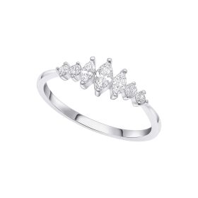 Graduated Marquise Cubic Zirconia Ring