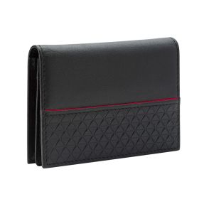 Fred Bennett Black Recycled Leather Card Holder