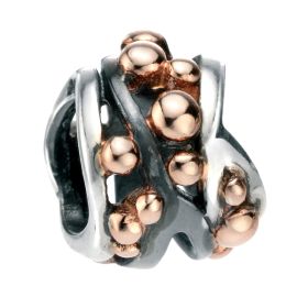 Fiorelli Black Enamel Border Ring with Crystal