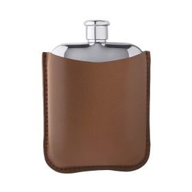 Fred Bennett Hip Flask with Leather Sleeve